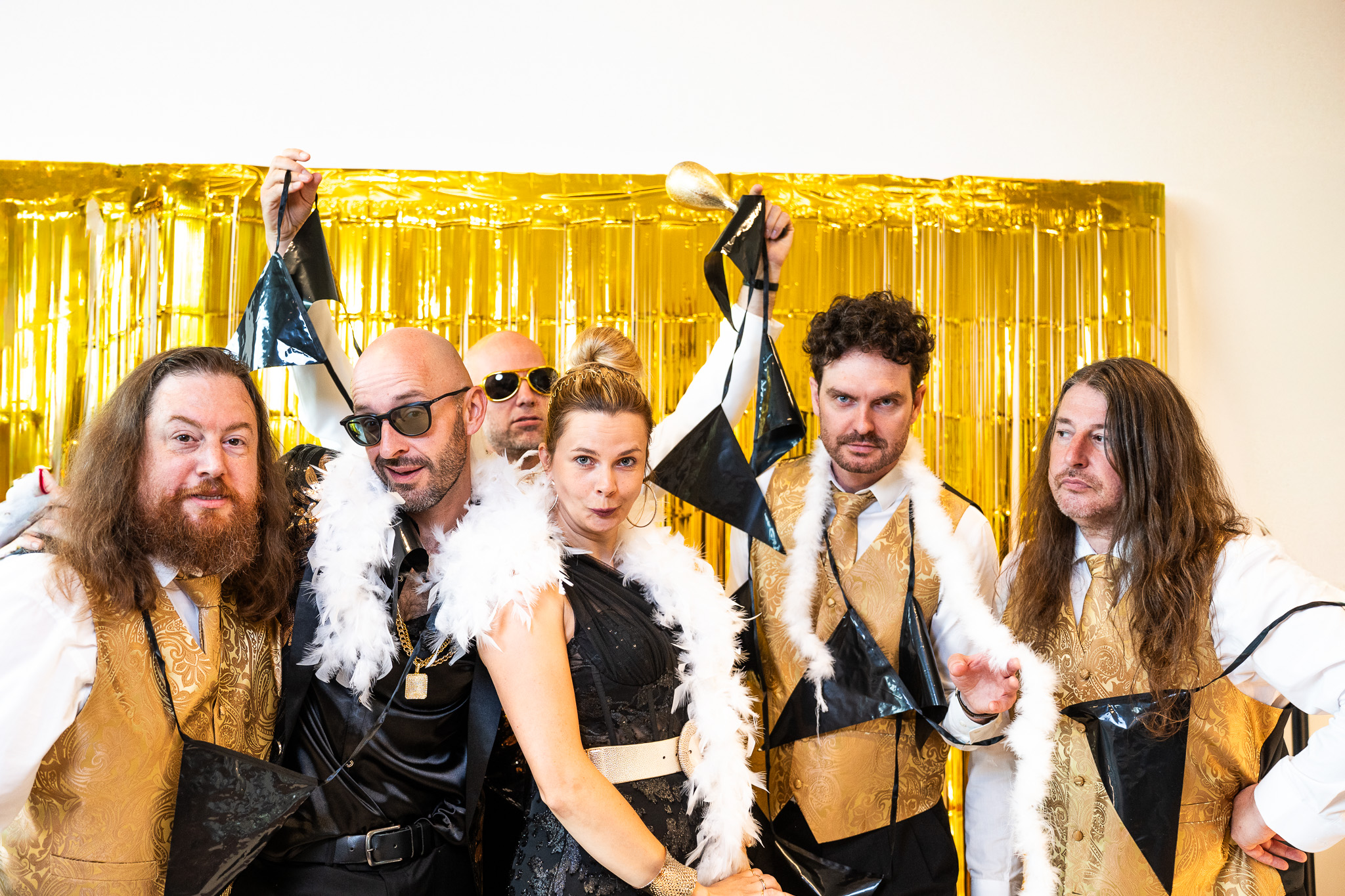 Faute Bendt complete band groepsfoto - 7 muzikanten met 10 jaar ervaring live entertainment België